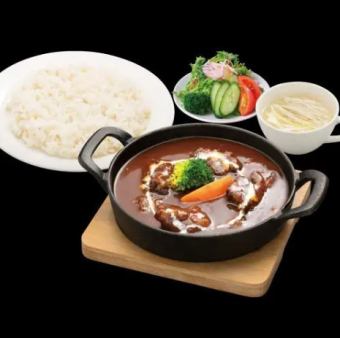 Beef tongue stew set meal