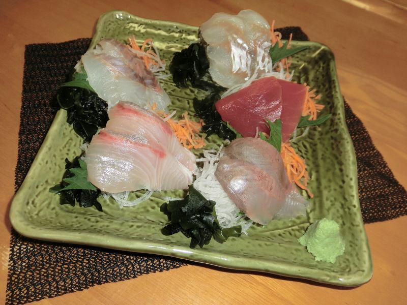 Assortment of fresh sashimi