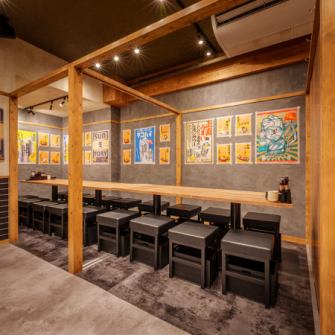 情緒溢れる空間はお客様から大変ご好評いただいております◎2名様～は勿論、3名～5名様/6名～8名様/9名様～以上等人数も柔軟に受付可能！料理はもちろんですが当店の雰囲気を好みにご来店されるお客様も多数！※金山駅に複数店舗ございますので、店舗住所のお間違えにご注意ください