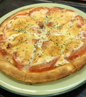 [Pizza] Tomato & bacon pizza