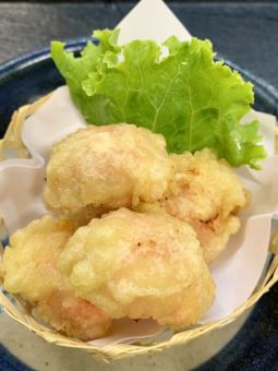 Mentaiko bite-sized tempura