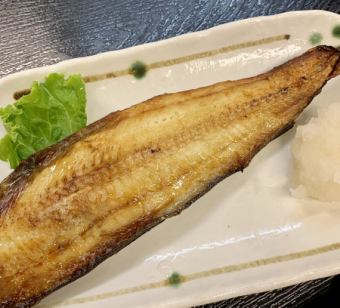 Small grilled Atka mackerel