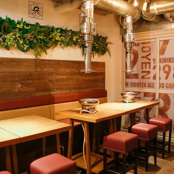 Excellent atmosphere! Fashionable yakiniku in the store surrounded by trees and greenery! Ideal for dinner parties with colleagues, parties and dates!