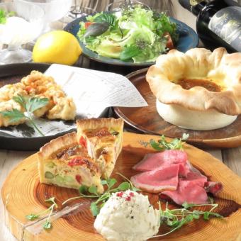 [120 minutes all-you-can-drink included] Lucio's casual course to enjoy Chicago pizza [5 dishes in total] 5,700 → 5,000 yen (tax included)