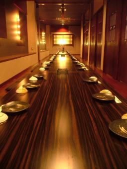 Private rooms can be reserved for large parties. Seafood/Fish/Meat/Organic vegetables/Creative cuisine/Gastronomy/Entertainment/Date/Private rooms/Japanese food/Oita/Horigotatsu]