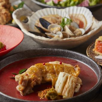 [Charcoal Grill Feast Course] 8 dishes with 2 hours of all-you-can-drink ⇒ 5500 yen
