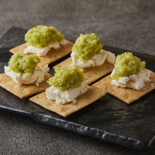 Zao Cream Cheese with Zunda Topping