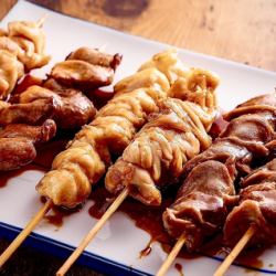 5 skewers of yakitori