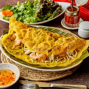 海鮮パリパリお好み焼き Banh xeo