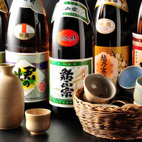 日本酒や焼酎の品揃え◎