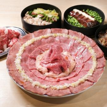 【1日3組限定】たきち王道コース「米沢畜産厳選盛り合わせ」「〆の濃厚チーズ焼きカレー」を含む