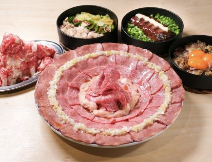 【1日3組限定】たきち王道コース「米沢畜産厳選盛り合わせ」「〆の濃厚チーズ焼きカレー」を含む