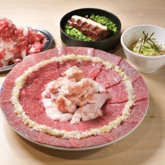 【1日3組限定】たきちコスパコース「厳選盛り合わせ」「呑めるロース」を含む