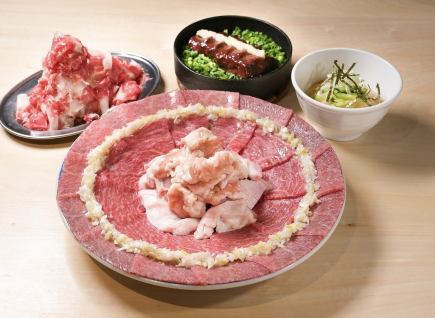 【1日3組限定】たきちコスパコース「厳選盛り合わせ」「呑めるロース」を含む