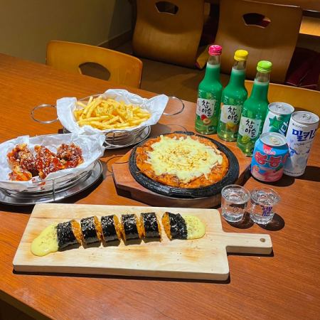 [Student Course ★ Wallet-friendly] Korean menu popular with students + 2 hours all-you-can-drink (weekdays and Sundays only)