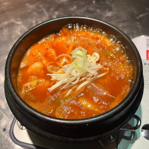 Authentic pork kimchi jjigae