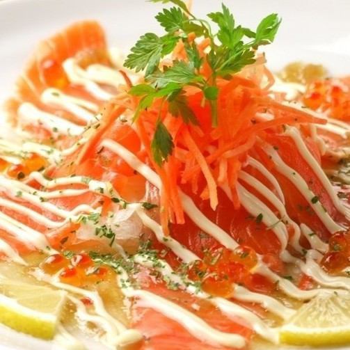 [Best course for banquets such as main dishes and seafood carpaccio that you can choose from all 7 dishes ◆ Course with all you can drink 120 minutes course 4000 yen]