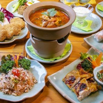 [Thai cuisine trial course] 7 dishes total 4,000 yen
