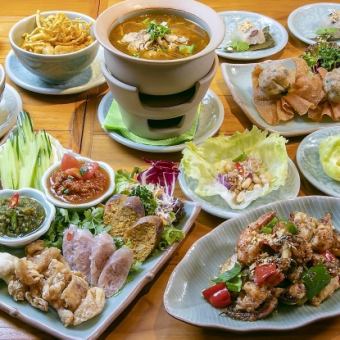Delicious food from Chiang Mai, the ancient capital of northern Thailand [Chiang Mai course] 7 dishes total 4,500 yen
