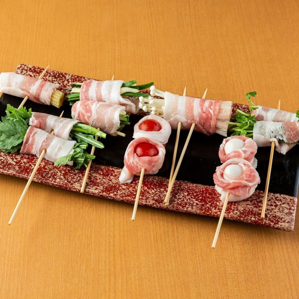 In front of Shin-Osaka Station ♪ Healthy bamboo steamed skewers are sure to look great in photos ★ Great for New Year's parties and other banquets ◎