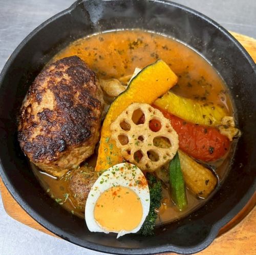 BONKURA自慢のハンバーグ　スープカレー