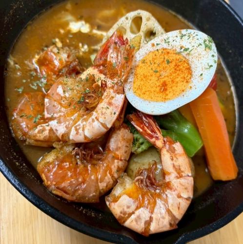 海老たっぷりぷりぷりのスープカレー