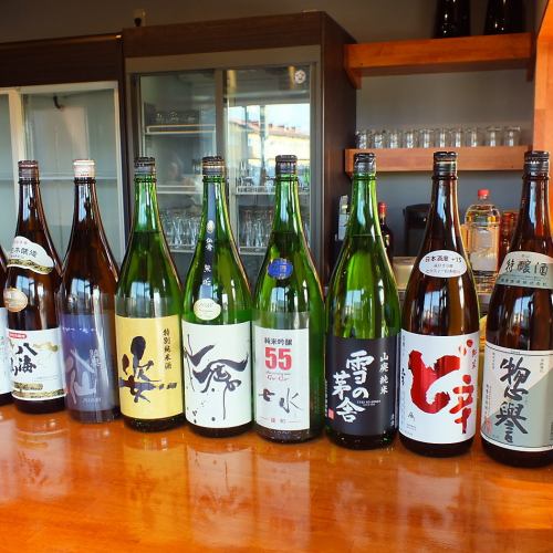 A variety of discerning sake!