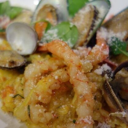 seafood paella risotto