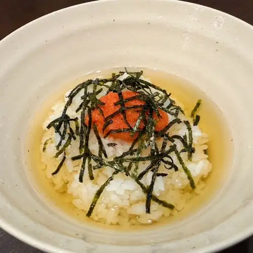 明太出汁茶漬け