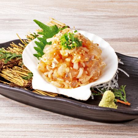 海鮮なめろう/本日のゴマだれ鮮魚　各