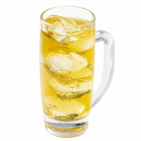 鍛高譚緑茶割り