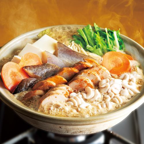 생백자와 안간의 해물냄비【흰색】