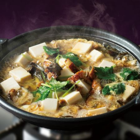 鰻と豆冨の柳川風