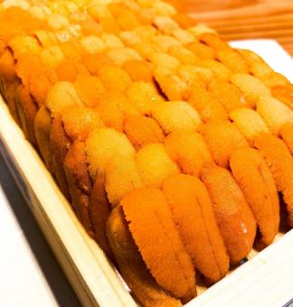 本日は贅沢に・・うにもご用意しております！