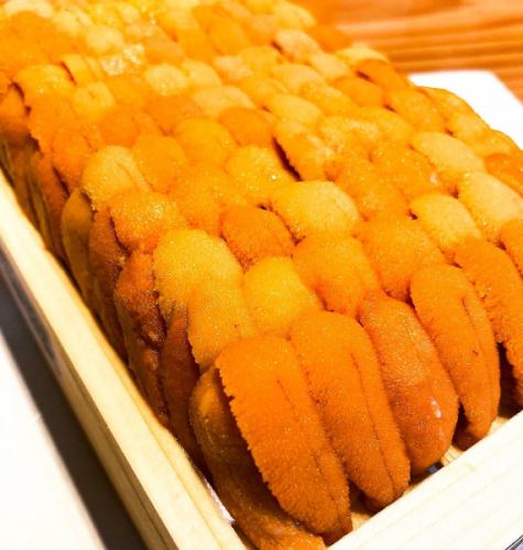 本日は贅沢に・・うにもご用意しております！