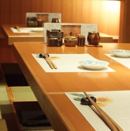 雰囲気の良いカウンター席はデートにも最適!ご予約はお早めに!