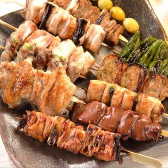 当店人NO２☆全117品☆超お得☆3時間焼き鳥・サイドメニュー食べ飲み放題☆