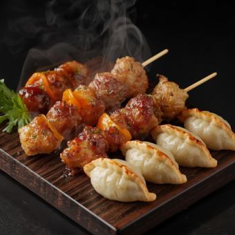 超お得☆全125品！焼鳥餃子食べ放題アルコールも飲み放題コース☆