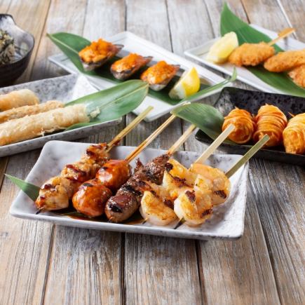 ☆全93品☆全ての焼鳥・寿司・サイドメニュー食べ放題コース