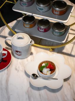 一保堂茶舗の極上ほうじ茶を使用したクレームブリュレ