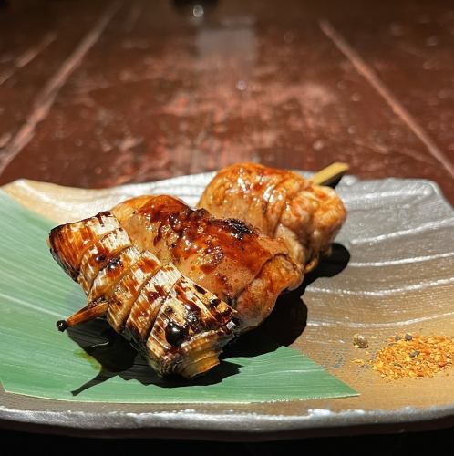 森林鶏の串焼き