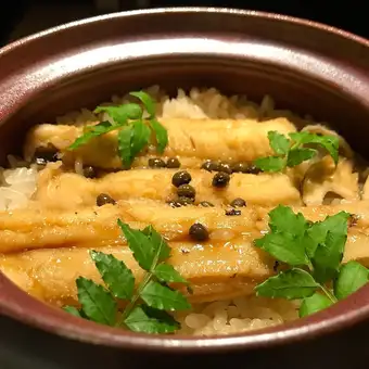 松島産穴子と実山椒の炊き込みご飯