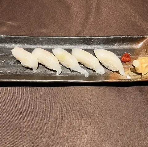 松島産穴子の握り寿司（五貫）