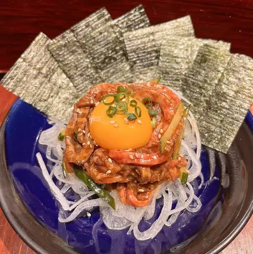 仙台牛低温焼き　ユッケ風