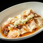 Shrimp wonton with spicy sauce
