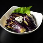 Deep fried eggplant with spicy sauce