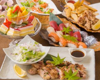 [Great value for parties] "Easy Course" 7 dishes with unlimited all-you-can-drink for 3,000 yen (tax included)