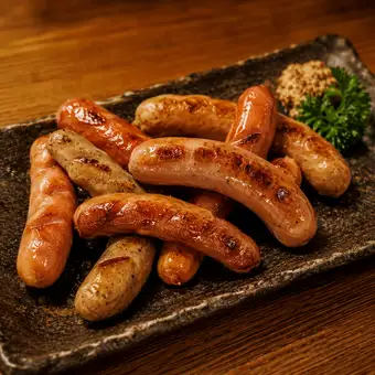 焼きウインナーの盛り合わせ