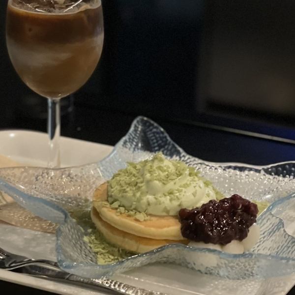 秋限定◆和三盆小豆を使用した秋の限定抹茶パンケーキ 