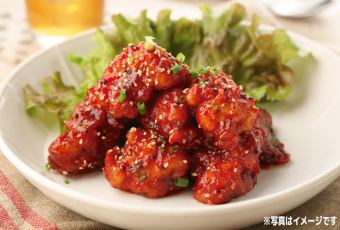 Korean style spicy fried chicken